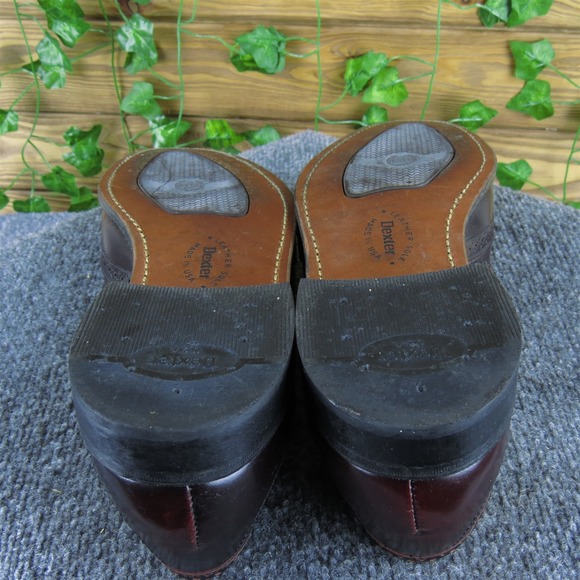 Dexter Men Kilty Tassle Loafer Burgundy Patent Leather Size 9.5 Gently Used 2025 main image 6